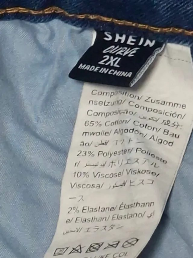 Tejanos Shein Curve Desgastados Talla XXXL