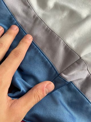 Vintage Asics Track Jacket Silver Blue Burgundy M