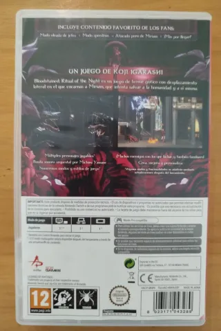 Bloodstained Ritual of the Night Switch