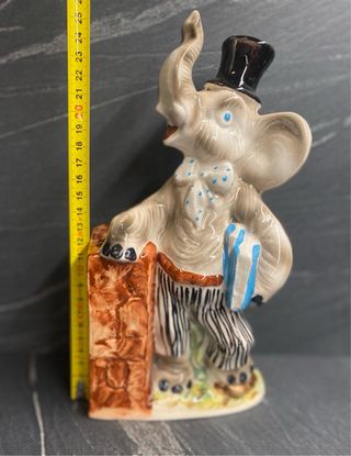 Bottiglia vintage Elefante Ceramica