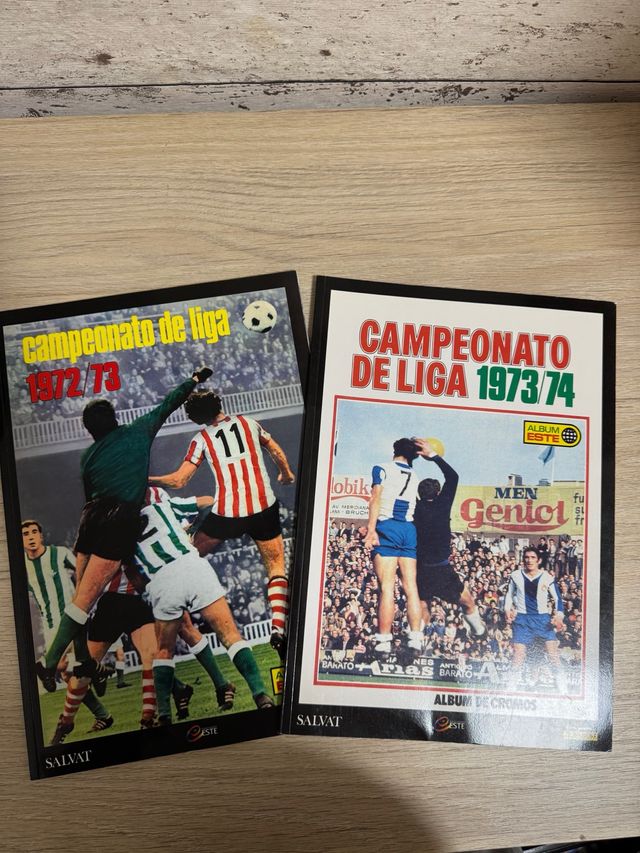 Álbumes facsímil Panini Liga 72/73 y 73/74