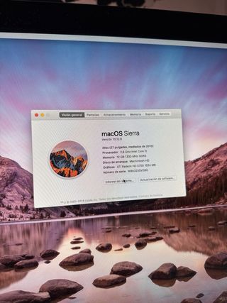 iMac Apple Plata y Negro