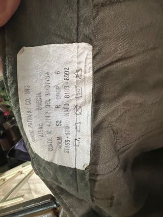 Pantaloni militari verdi attività varie