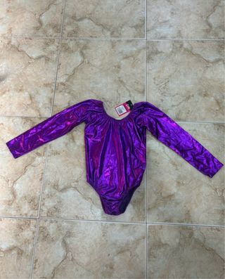 Mallot manga larga morado talla L