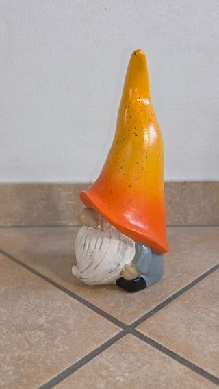 1 Gnomo da giardino in resina h 22 cm