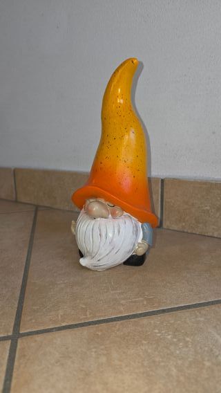 1 Gnomo da giardino in resina h 22 cm