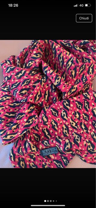 Sciarpa Zenith Seta Made in Como Italy