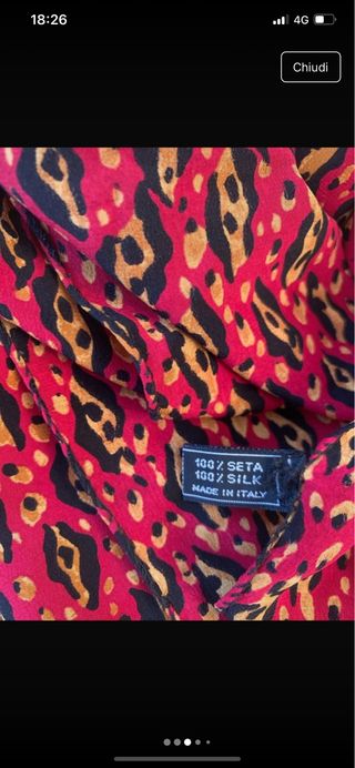 Sciarpa Zenith Seta Made in Como Italy