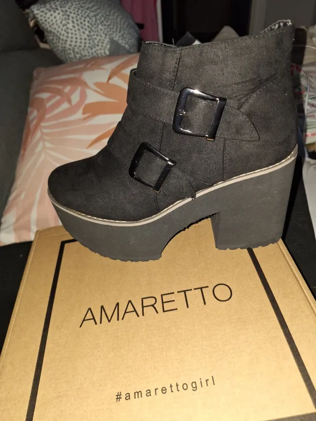 Botín AMARETTO ante negro talla 39