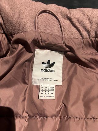 Chaqueta Adidas acolchada rosa