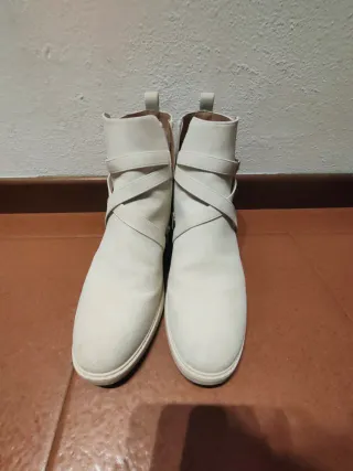 Scarponcini beige chiaro donna