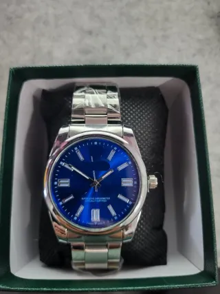 reloj azul quartz