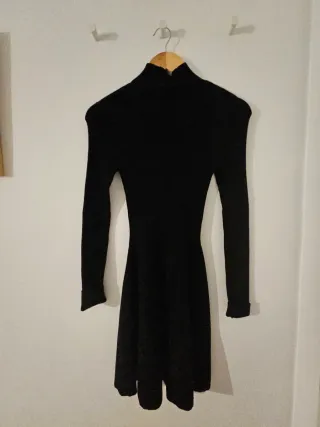 Vestido negro de algodón