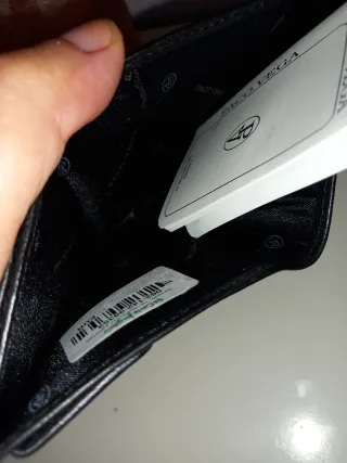 Cartera de piel Paco Vega negra