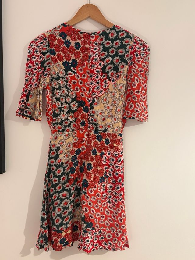 Vestido Zara Floral Multicolor