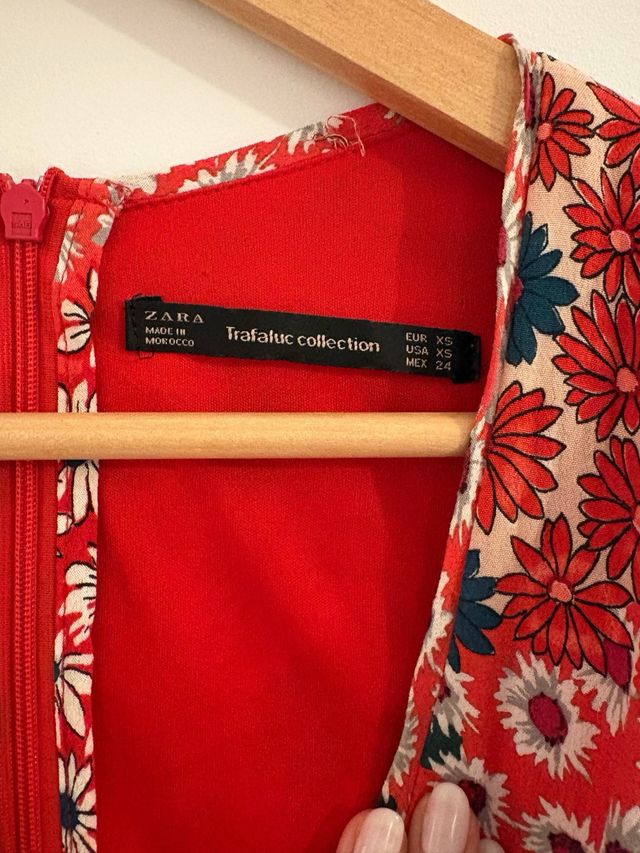 Vestido Zara Floral Multicolor