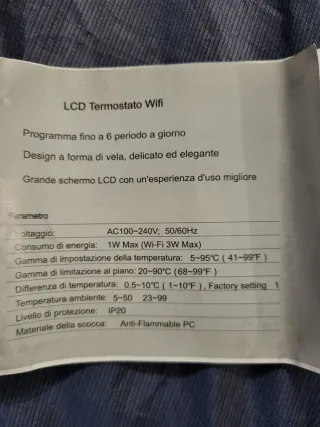 Termostato Smart WiFi