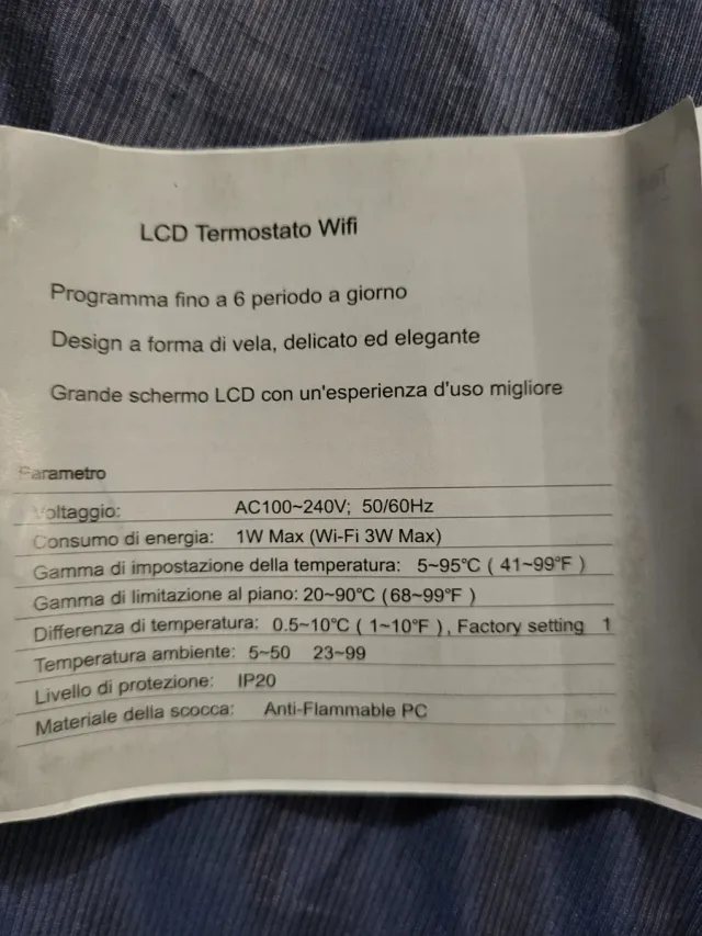 Termostato Smart WiFi