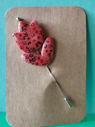 Lote 3 broches artesanales