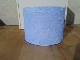 Copri Vaso Rotondo in Cemento Rustico Colore Blu