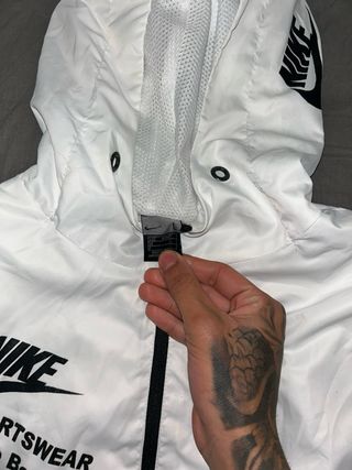 Chaqueta Nike Blanca Cremallera