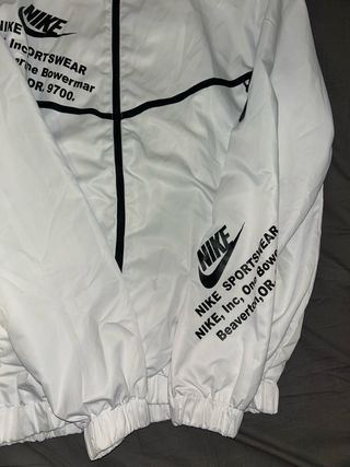 Chaqueta Nike Blanca Cremallera