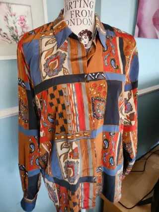 Camisa Burberrys Talla 48 Estampada