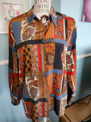 Camisa Burberrys Talla 48 Estampada