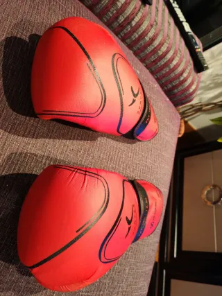 Guantes de Boxeo Rojos Domyos 12 oz