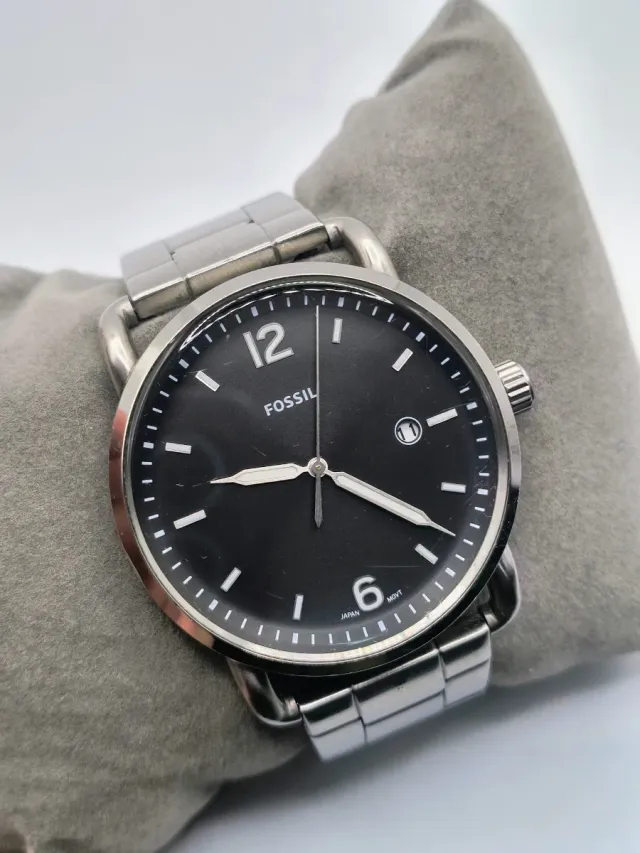 Reloj Fossil Negro y Plateado