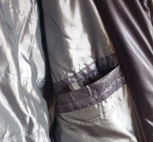 Chaqueta acolchada Celio gris metalizado XL