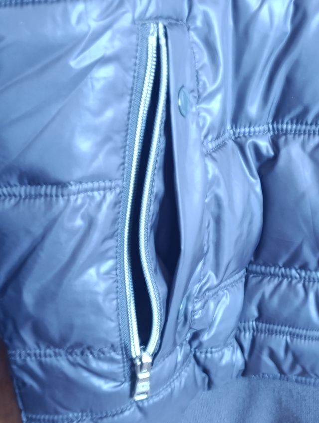 Chaqueta acolchada Celio gris metalizado XL