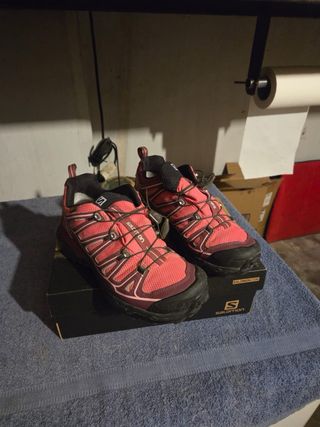 Scarpe trekking Salomon donna rosa/nere