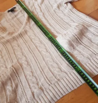 Jersey punto trenzado talla L beige