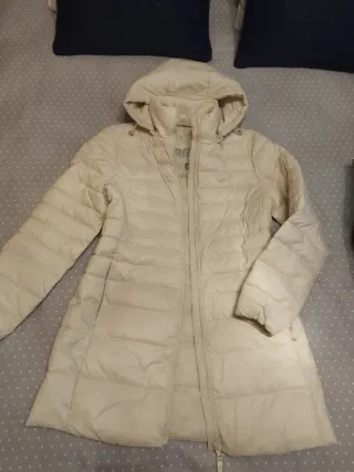 Abrigo acolchado GREEN COAST beige mujer