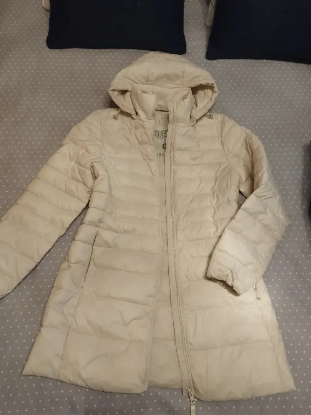 Abrigo acolchado GREEN COAST beige mujer