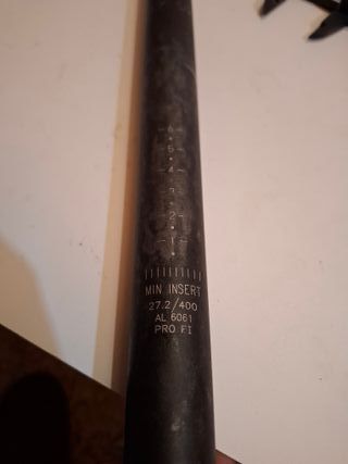 Tija sillín aluminio 27.2mm