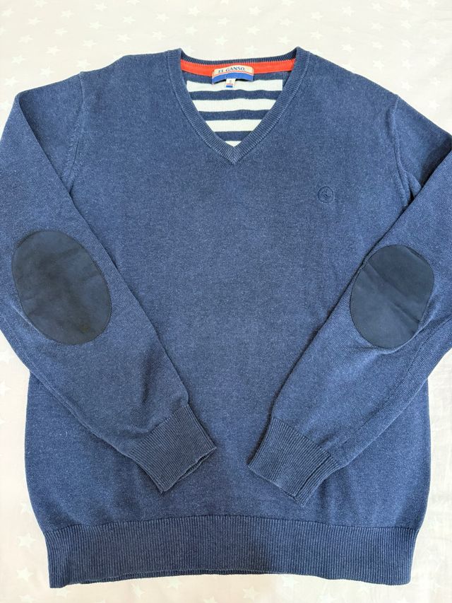 Jersey El Ganso Azul con Parches