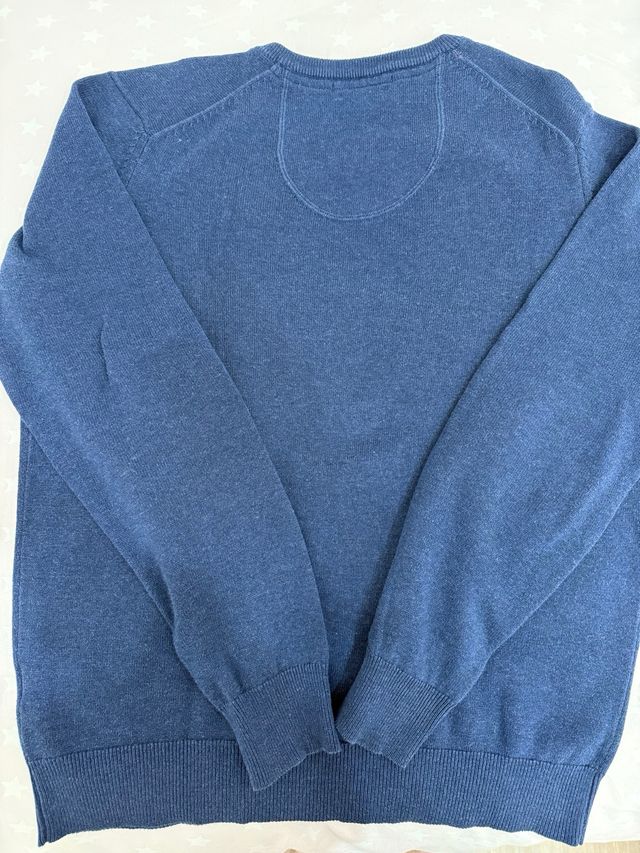 Jersey El Ganso Azul con Parches