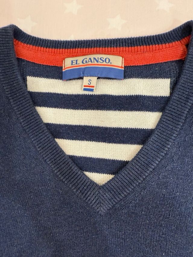 Jersey El Ganso Azul con Parches