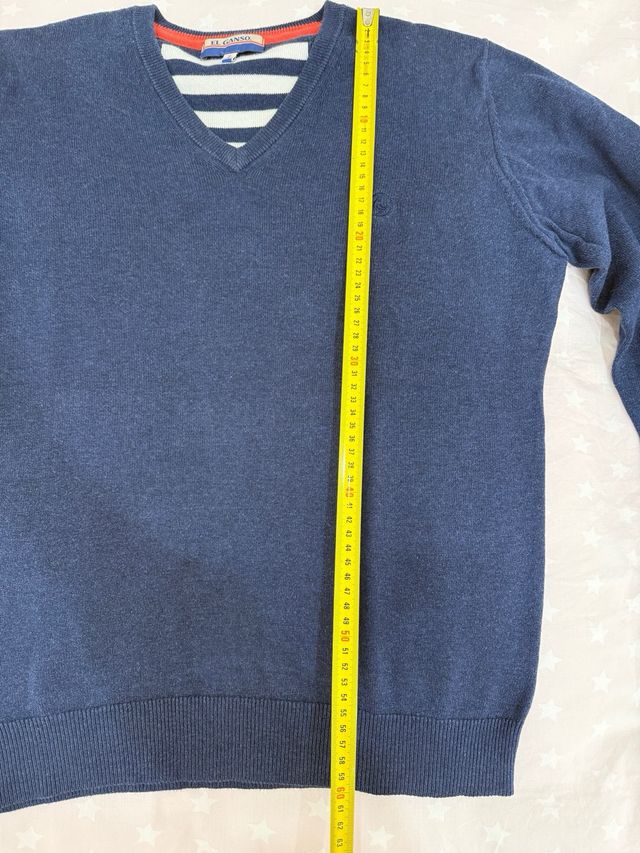 Jersey El Ganso Azul con Parches