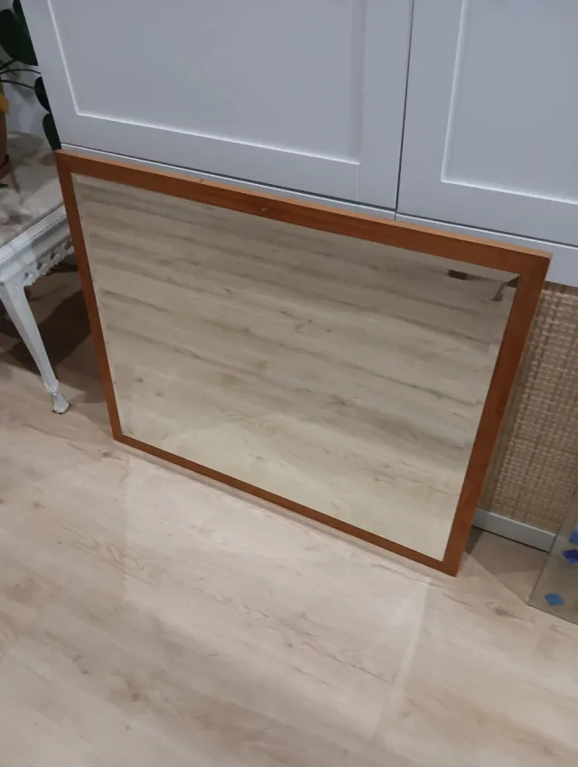 Espejo de madera y cristal