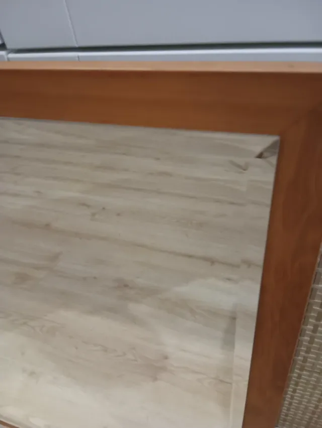 Espejo de madera y cristal