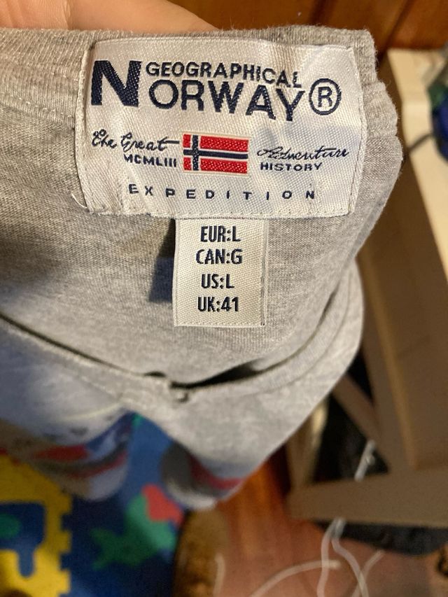 Camiseta GEOGRAPHICAL NORWAY Gris