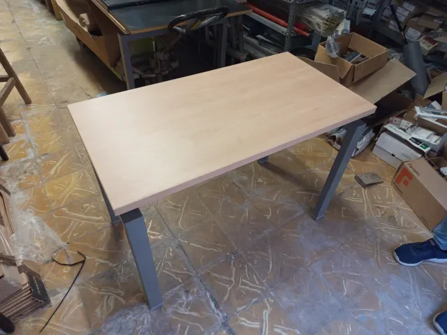 Mesa Rectangular Madera y Metal