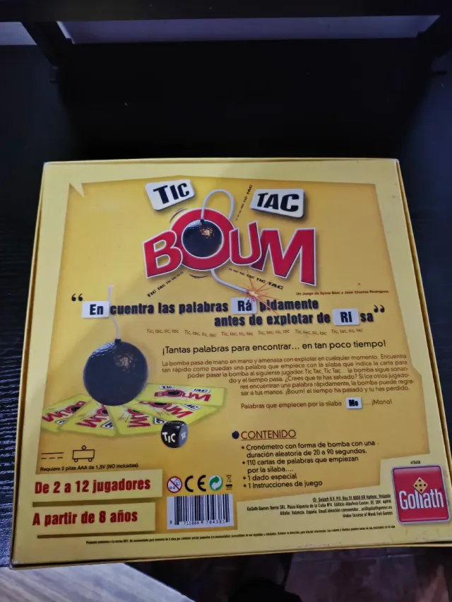 Juego de mesa Tic Tac Boum