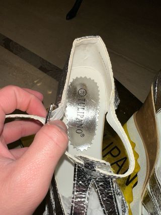 Sandali donna TULIPANO oro/argento