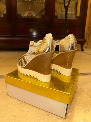 Sandali donna TULIPANO oro/argento