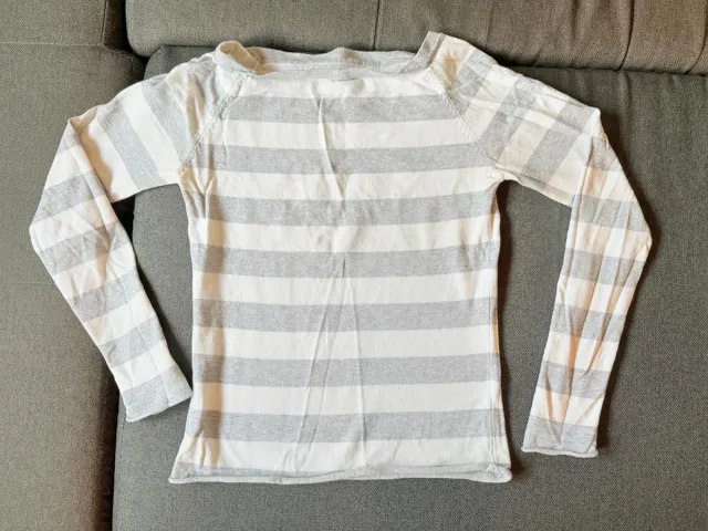Jersey rayas gris y blanco talla S