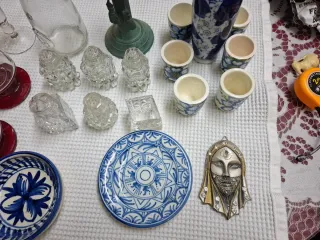 Lote Antigüedades Varios Objetos Decoración